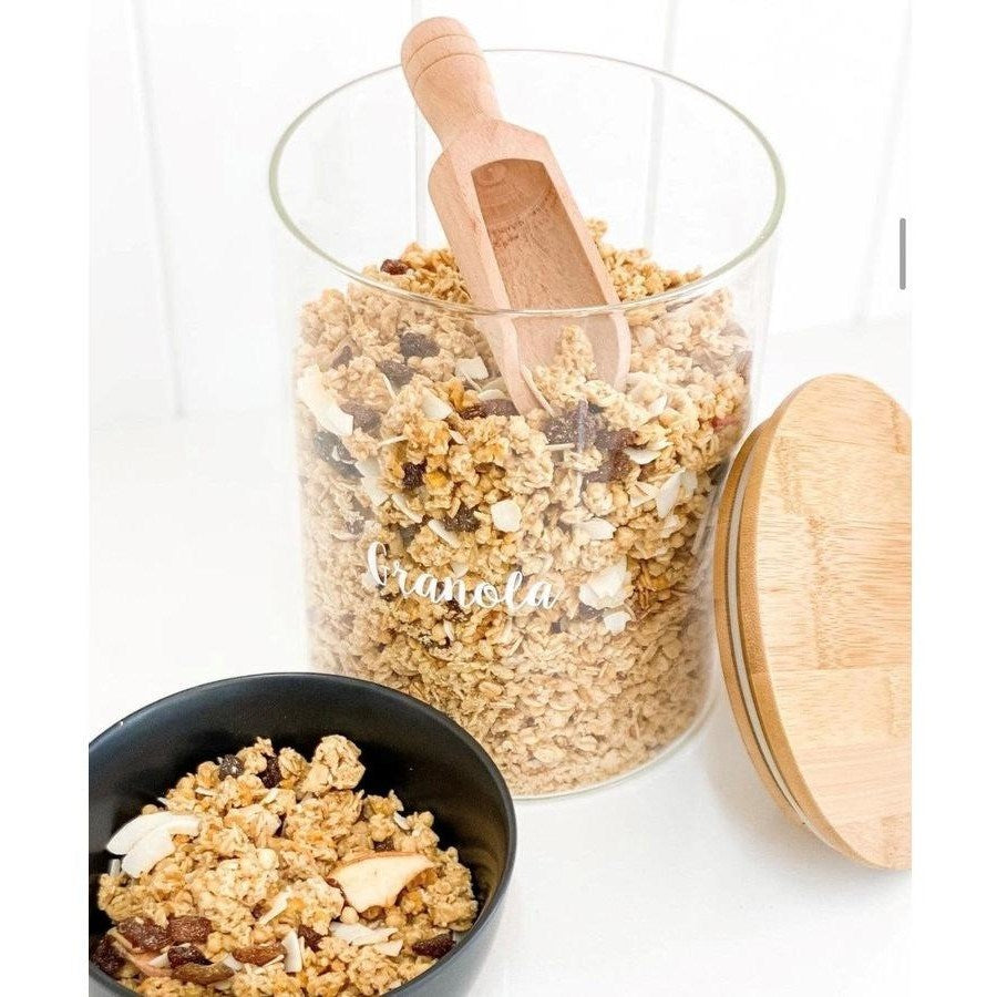 Glass Jar with Bamboo Lid | Full House Lebanon