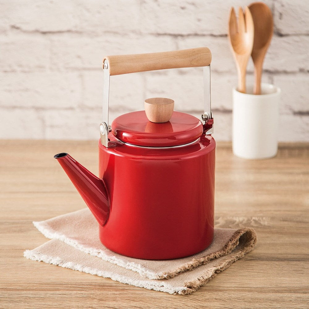 Enamel Tea Kettle - Light Grey | Full House Lebanon