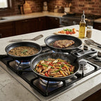 Click & Cook  Aluminum Fry Pan Set | Full House Lebanon