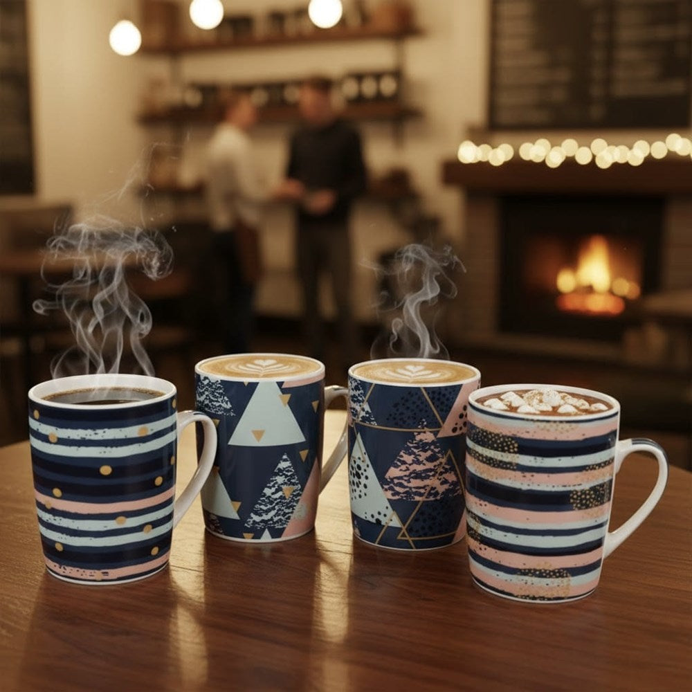 Modern Geometric Porcelain Mug | Full House Lebanon