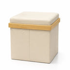 Square Storage Bench with Padded Seat