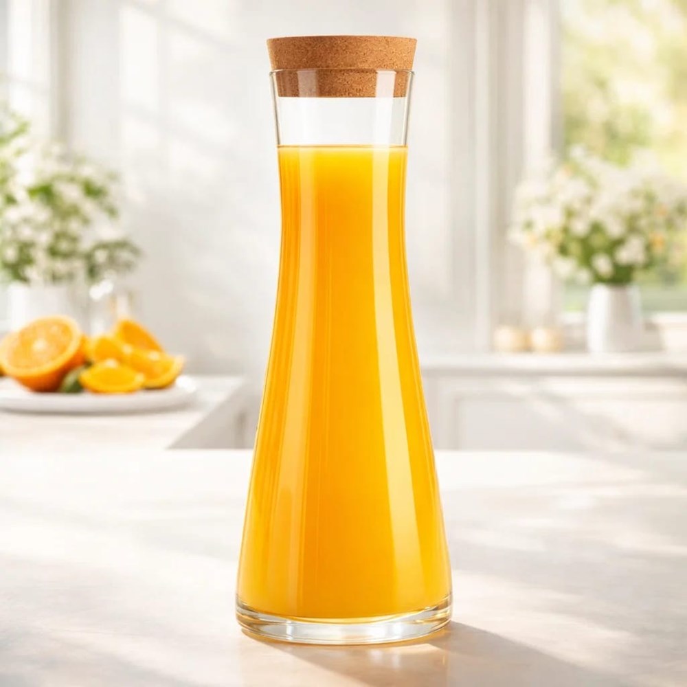 Glass Carafe with Cork Lid | Full House Lebanon