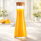Glass Carafe with Cork Lid | Full House Lebanon