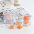 Clear Glass Storage Pot with Lid | Full House Lebanon