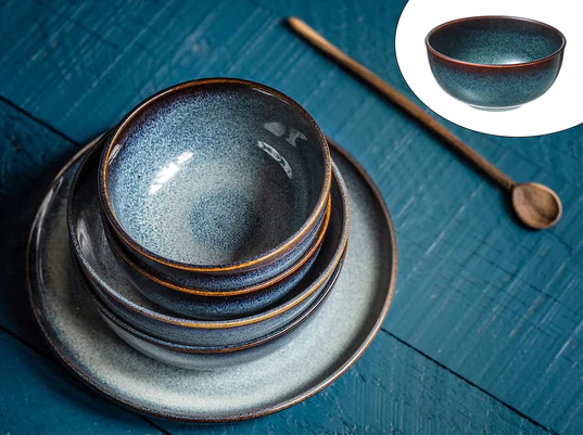 Dosthoff Marble Ocean Blue Dinnerware - Dessert Plate | Full House Lebanon