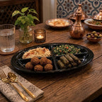 Melamine Divided Oval Plate