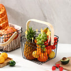Square Wire Metal Basket - Light Grey | Full House Lebanon