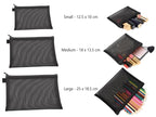 Travel Cosmetic Mesh Bag Set (3 Pcs) | Full House Lebanon