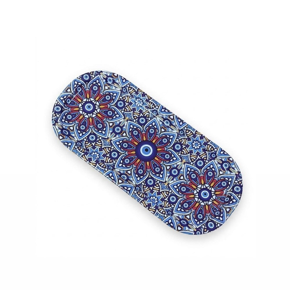 Oval Metal Printed Serving Tray
