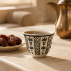 Porcelain Shaffeh Coffee Cup - Set Of 12 | Full House Lebanon