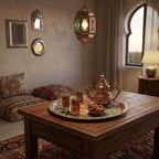 Round Metal Printed Tray | Full House Lebanon