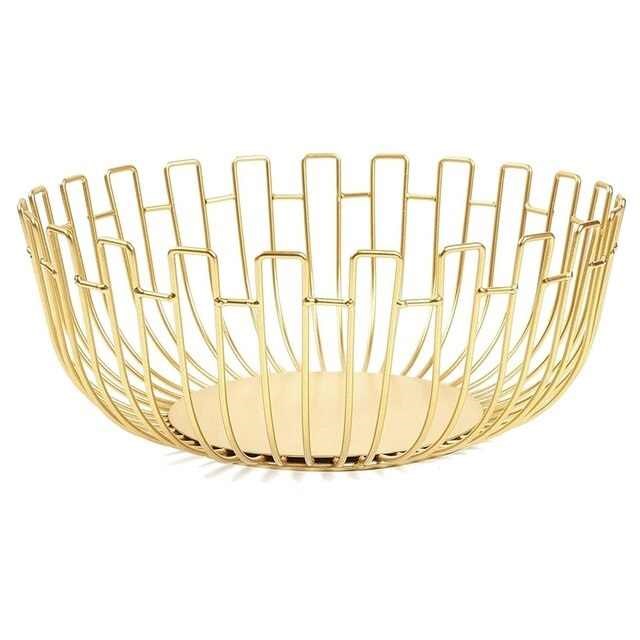 Gold Metal Fruit Basket | Full House Lebanon