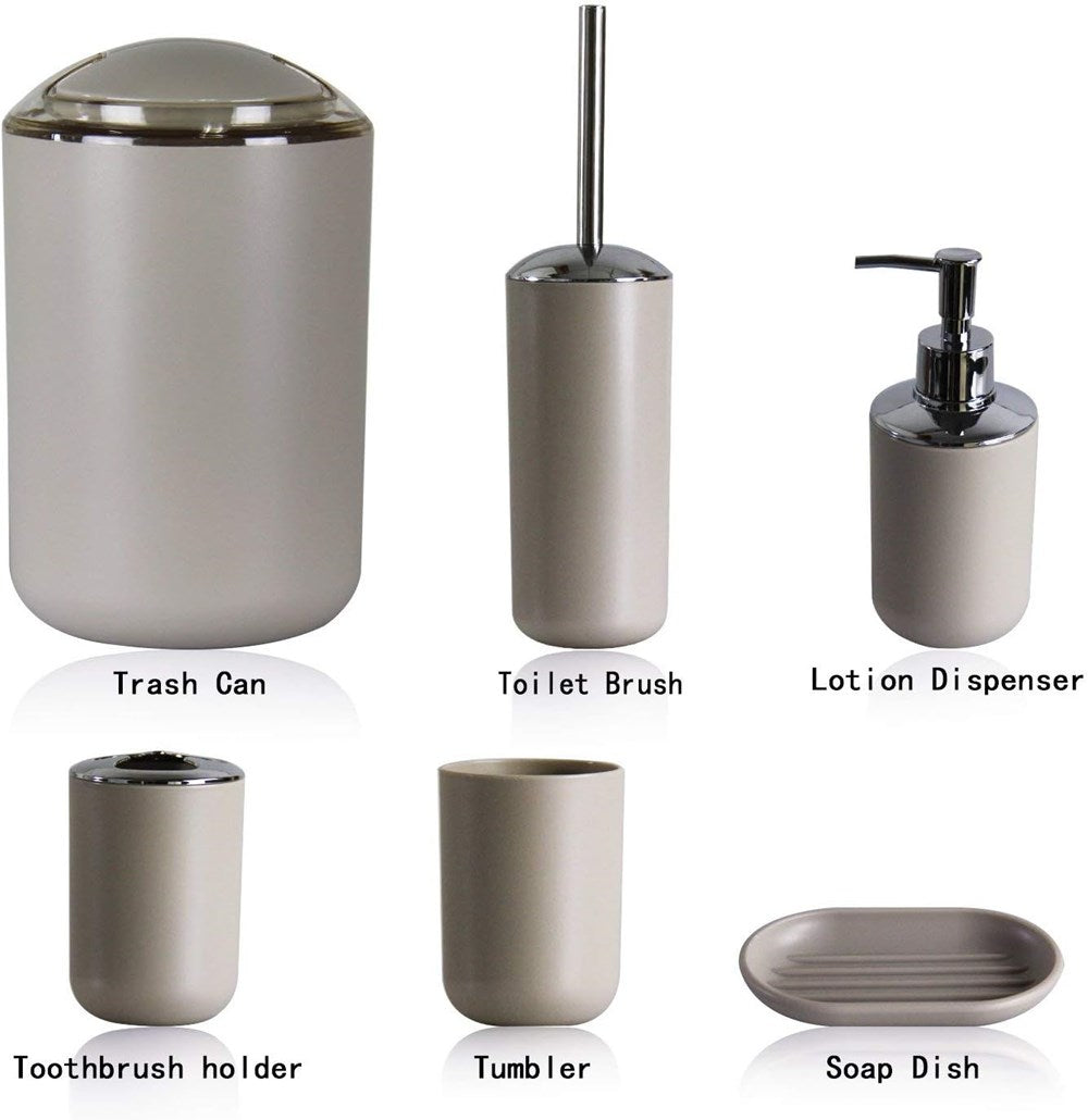 Beige Bathroom Accessories - Trash Bin | Full House Lebanon