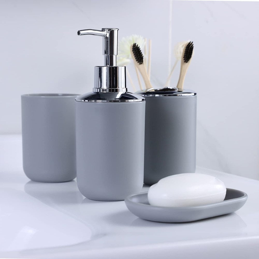 Grey Bathroom Accessories - Soap Dispenser | Full House Lebanon
