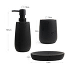 Black Matte Bathroom Accessories - Toothbrush Holder | Full House Lebanon