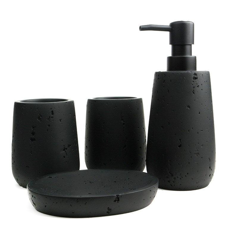 Black Matte Bathroom Accessories - Soap Dish | Full House Lebanon