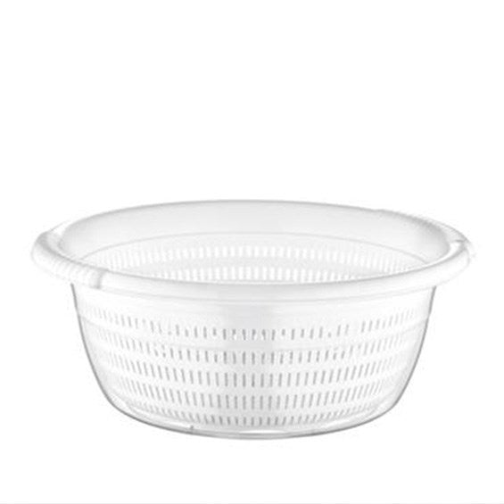 Emerald Clear Basin with Strainer - Large, Grey | Full House Lebanon