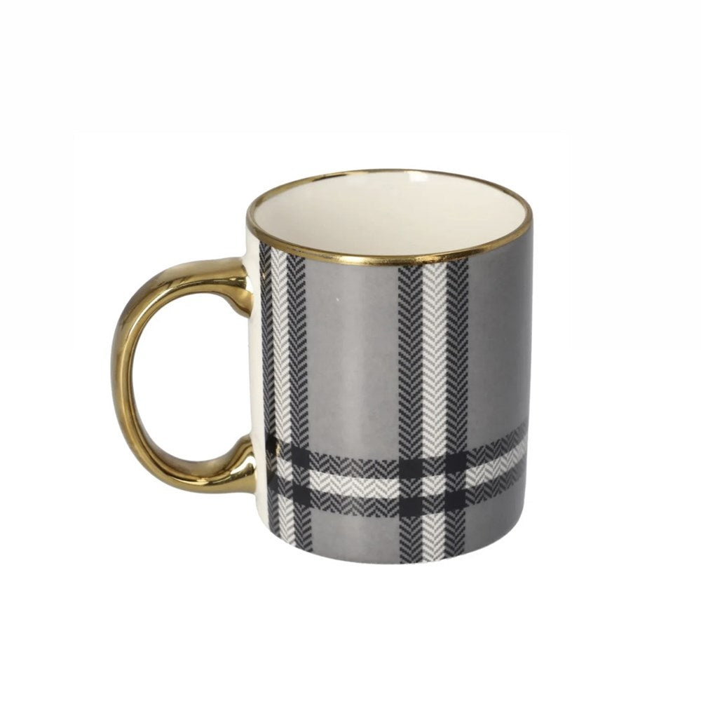 Danny Home Plaid Porcelain Mug