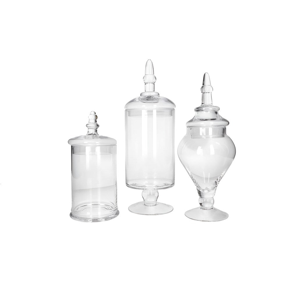 Decorative Glass Jar Set (3 Pcs) | Full House Lebanon