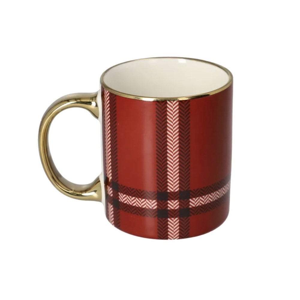 Danny Home Plaid Porcelain Mug