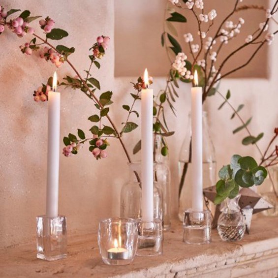Glass Double-Sided Candle Holder | Full House Lebanon