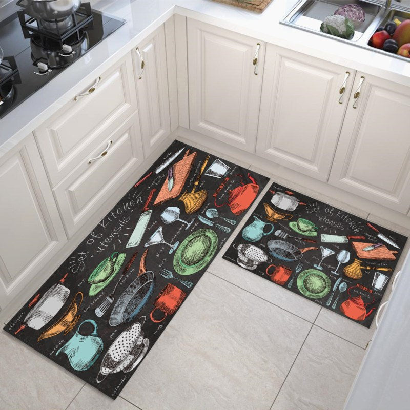 Anti-fatigue Kitchen Rug Set (2 Pcs) - 1 | Full House Lebanon