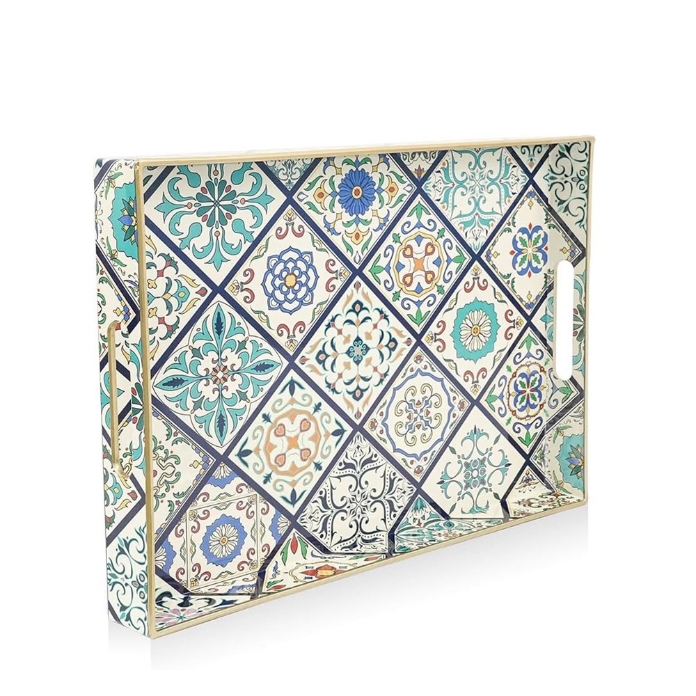 Decorative Serving Tray Set (2 Pcs) - 6 | Full House Lebanon