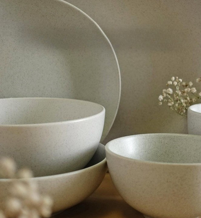 Grey Speckled Dinnerware - Soup Bowl | Full House Lebanon