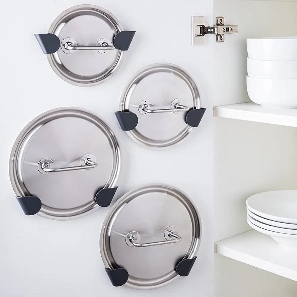 Wall Mounted Pot Lid Holder Set ( 6 Pcs) | Full House Lebanon