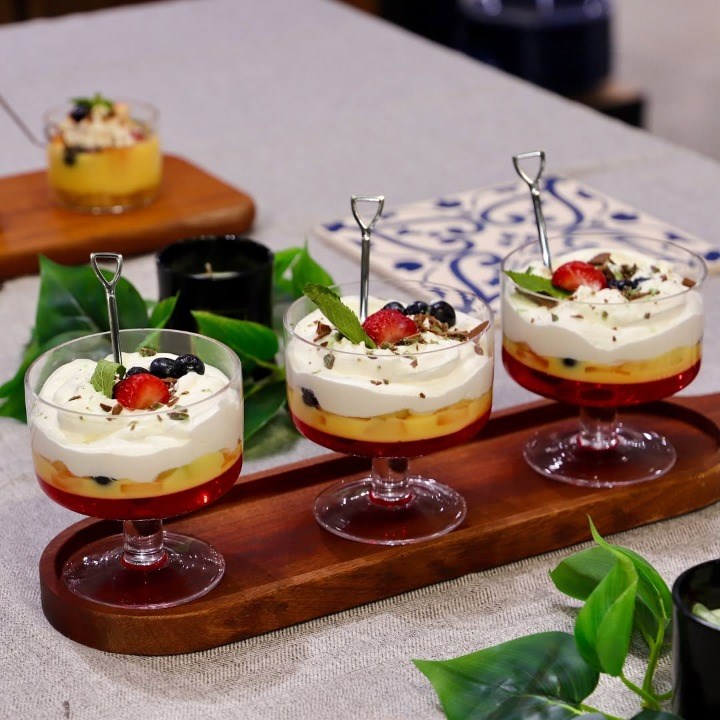 Mini Glass Trifle Bowl Set (4 Pcs) | Full House Lebanon