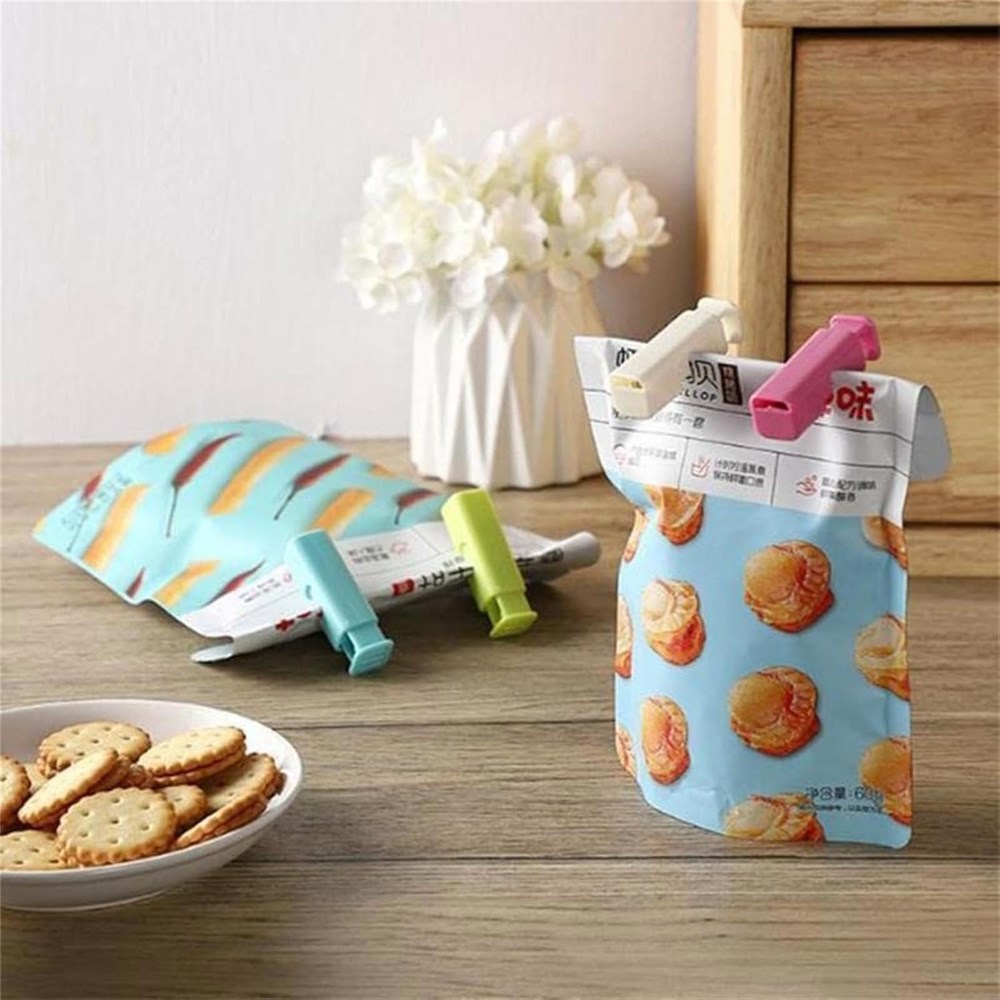 Squeeze and Lock Bag Clips (5 Pcs) | Full House Lebanon