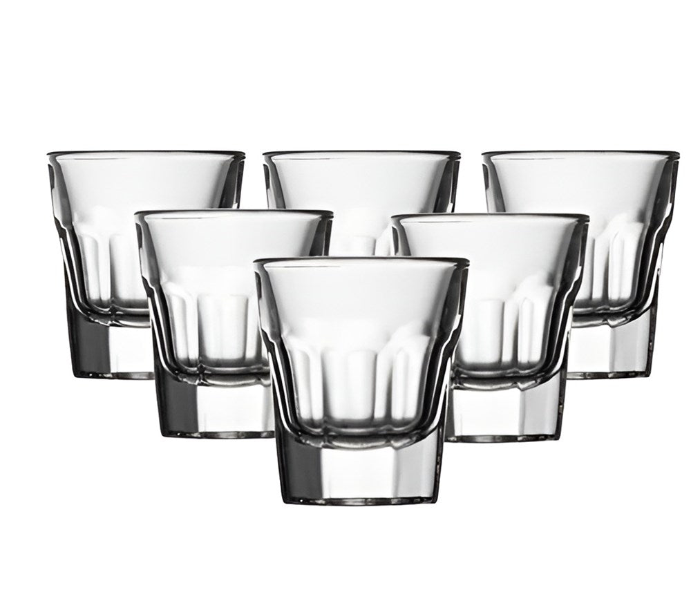 Pasabahce Casablanca Glass Shot Cup Set (6 Pcs) | Full House Lebanon