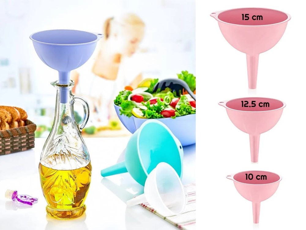 Funnels Set (3 Pcs) - Transparant | Full House Lebanon