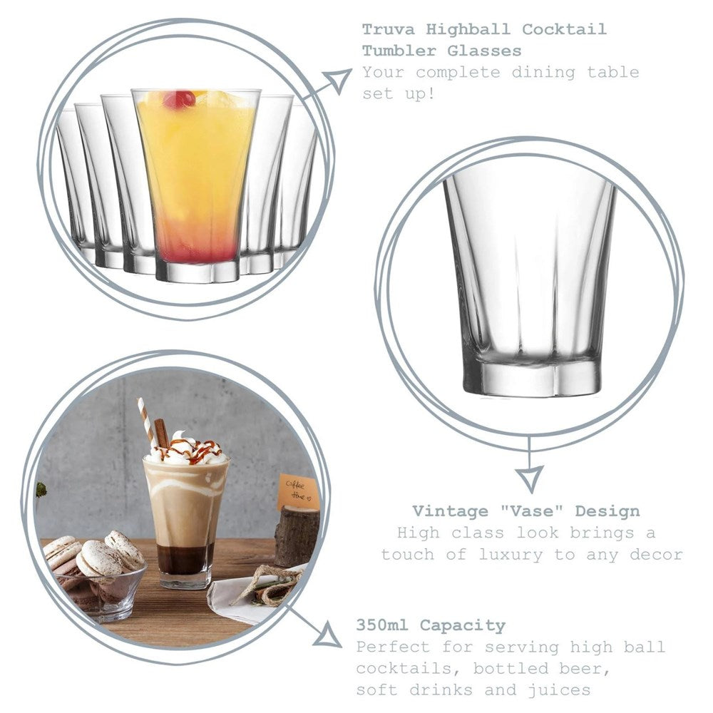 Lav Truva Glass Cup Set ( 3 Pcs ) | Full House Lebanon