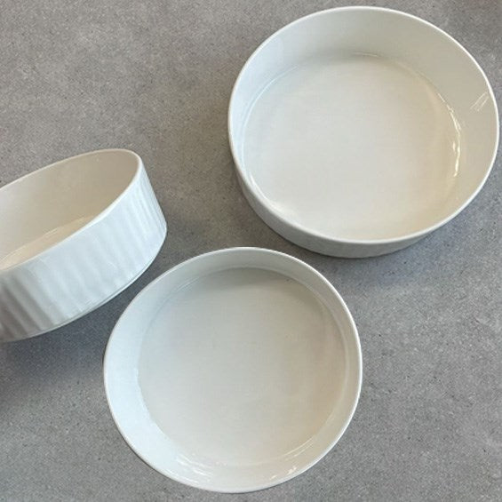 Fluted Porcelain Bowl - Small | Full House Lebanon