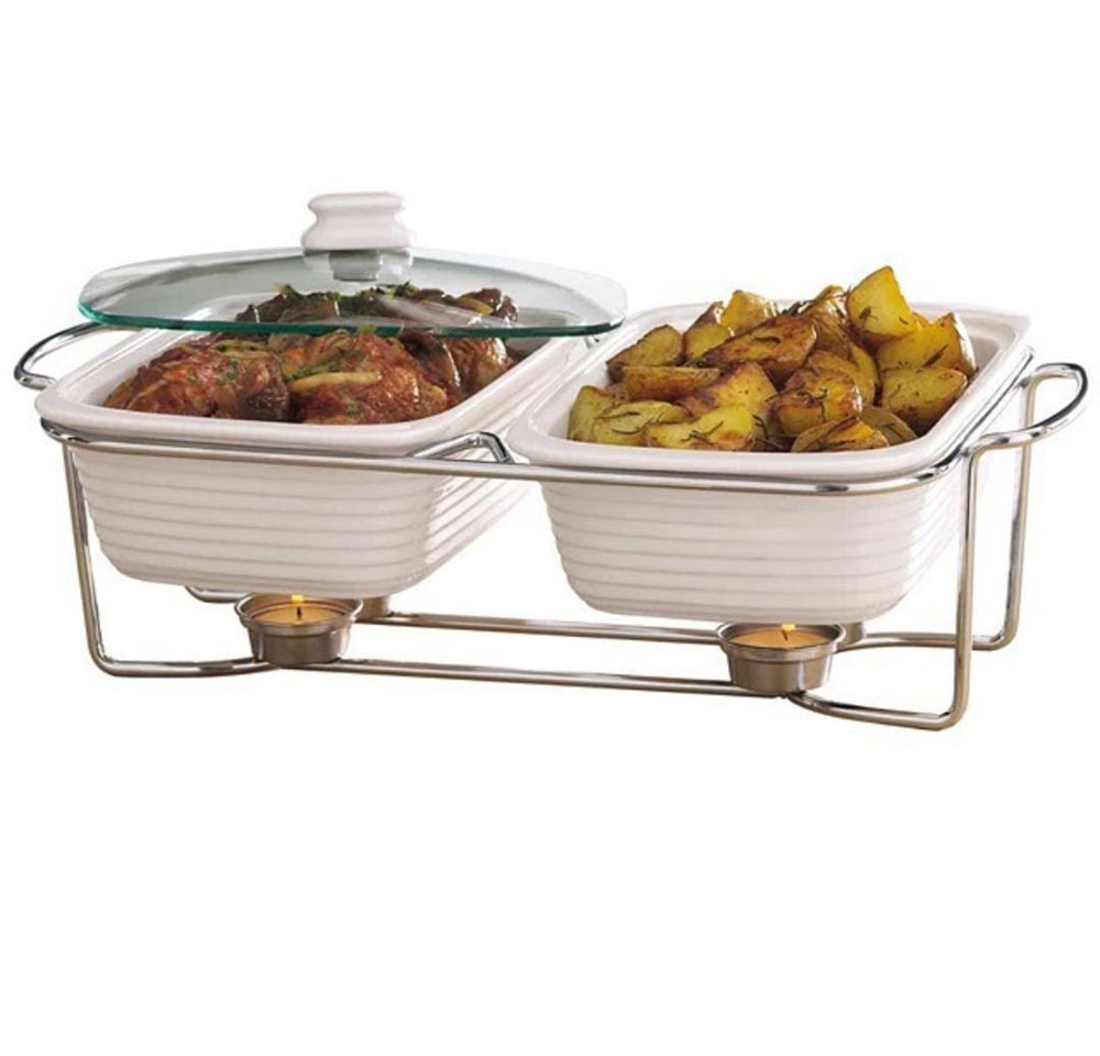 Rectangular Casserole Warmer with Glass Lid | Full House Lebanon