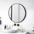 Round Wall Mounted Mirror - Silver | Full House Lebanon