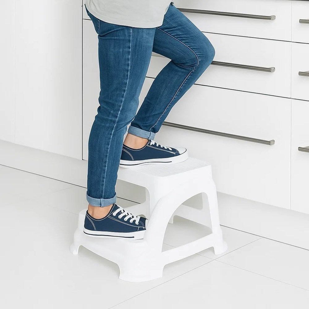 Two Step Stool - Large, Grey | Full House Lebanon