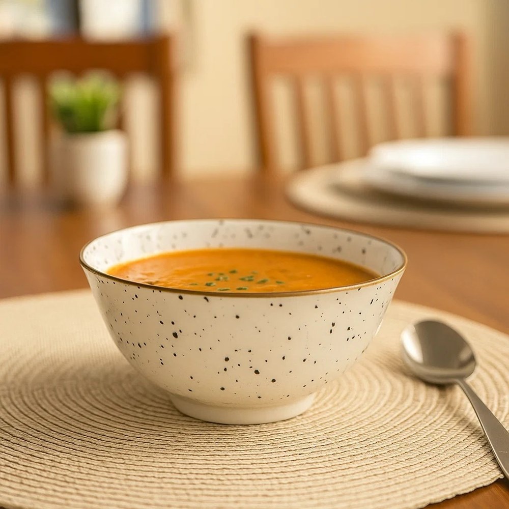 Dotted Porcelain Dinnerware with Rose Gold Trim - Snack plate | Full House Lebanon