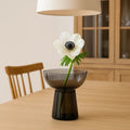 Footed Glass Vase - Long | Full House Lebanon