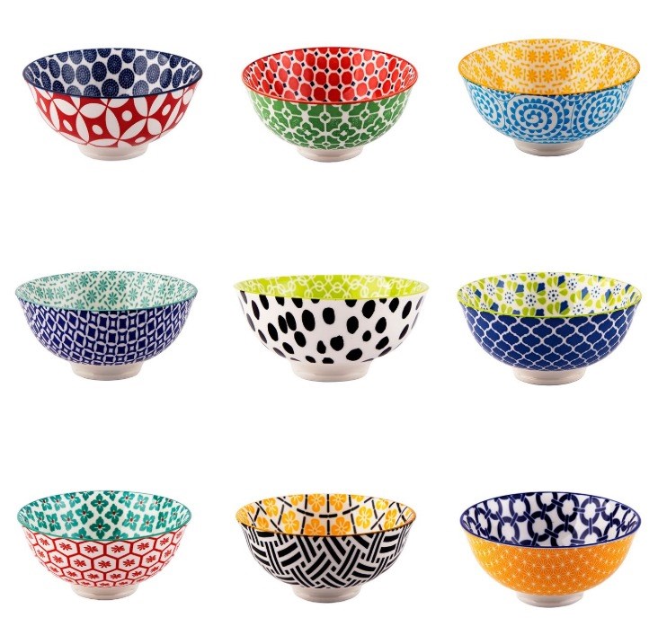Porcelain Serving Bowls Set (10 Pcs) | Full House Lebanon