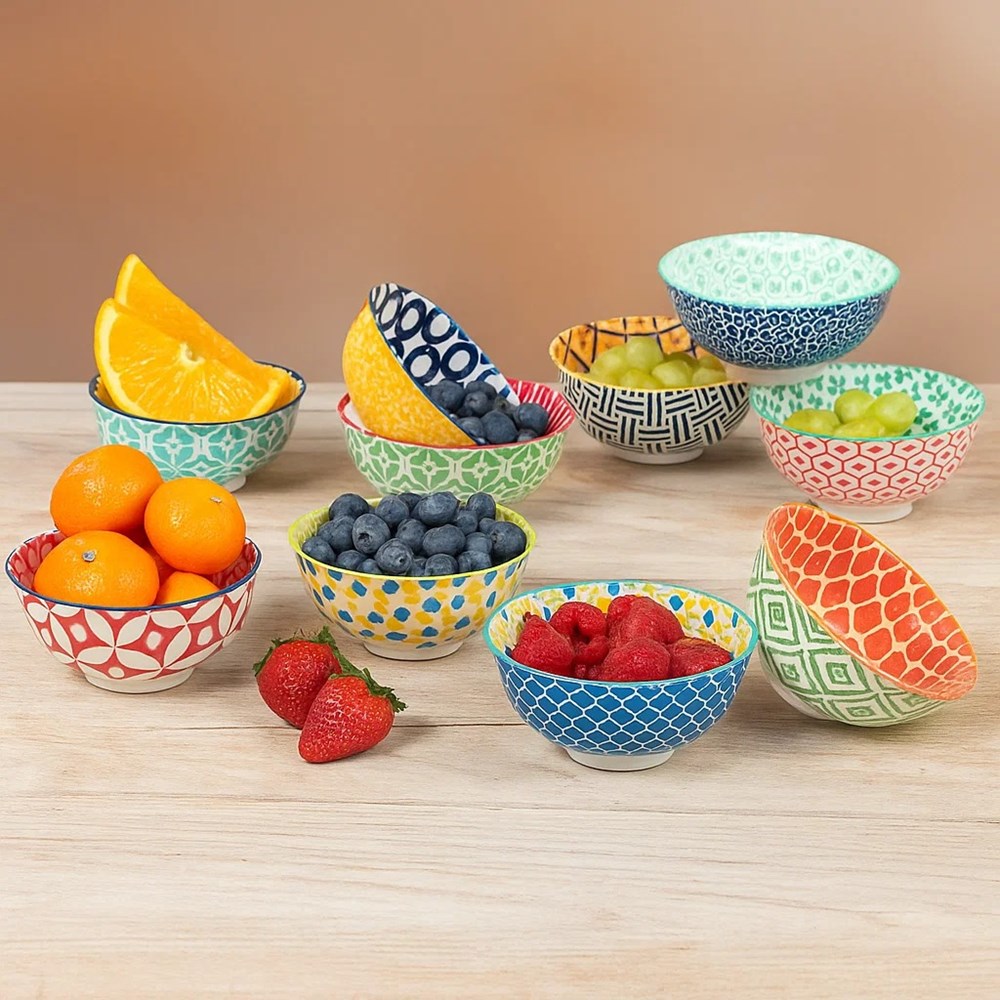 Porcelain Serving Bowls Set (10 Pcs) | Full House Lebanon