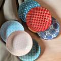 Multicolored Deep Plate Set (6 Pcs) | Full House Lebanon