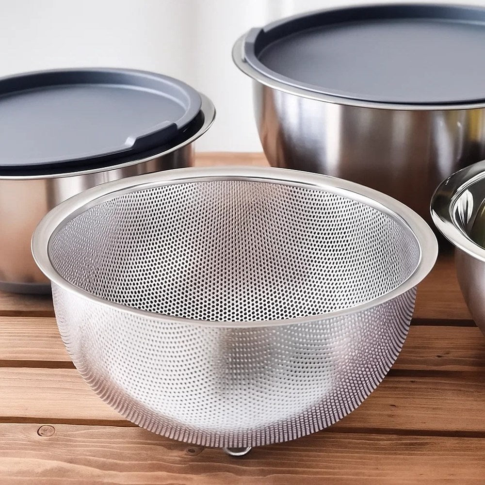 Stainless Steel Mixing Bowl Set (4 Pcs) | Full House Lebanon