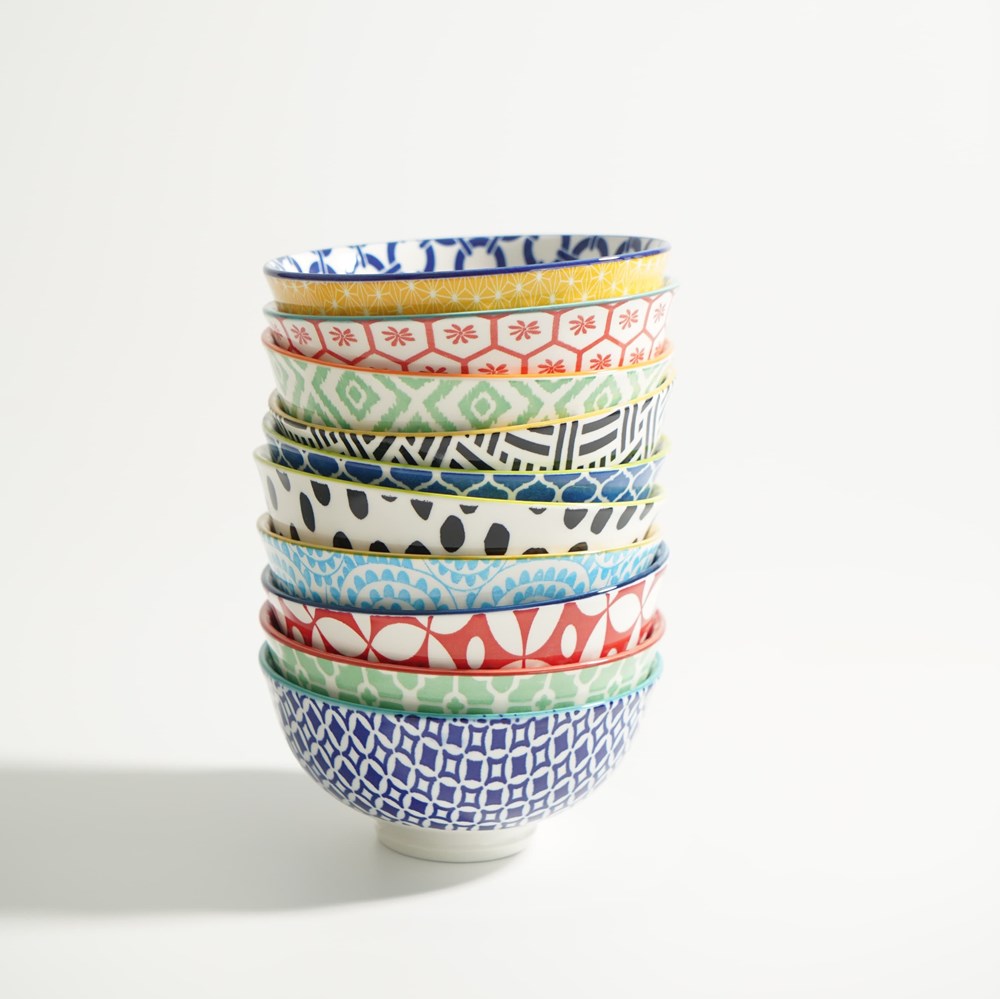 Porcelain Serving Bowls Set (10 Pcs) | Full House Lebanon