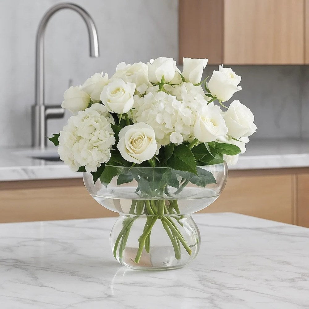 Hourglass Glass Bowl | Full House Lebanon