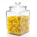 Square Base Glass Jar with Airtight Lid | Full House Lebanon