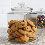 Square Base Glass Jar with Airtight Lid - 3 L | Full House Lebanon