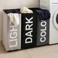 3-Compartment Laundry Hamper with Wheels | Full House Lebanon