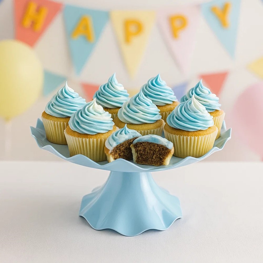 Wavy Edge Cake Stand - Off White | Full House Lebanon